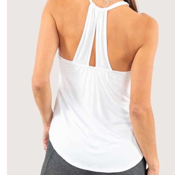 JJ Winks Slumber Party Top Elegant White Tank Top for Women - Picture 3 of 7